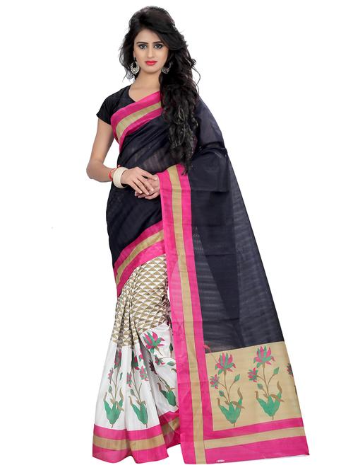 women's printed multi colored saree - 18583865 - Very Small Image - 1