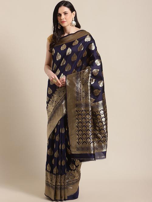 women's banarasi saree - 18584482 - Very Small Image - 1