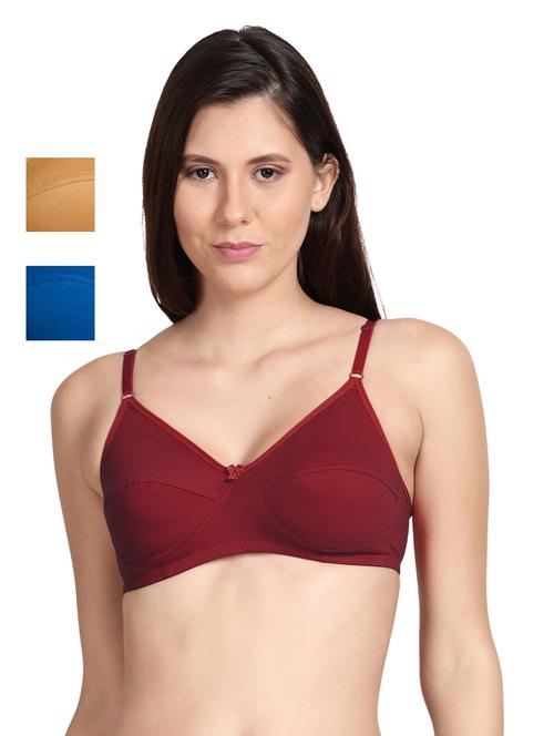 pack of 3 solid t-shirt bra - 18584720 - Very Small Image - 1