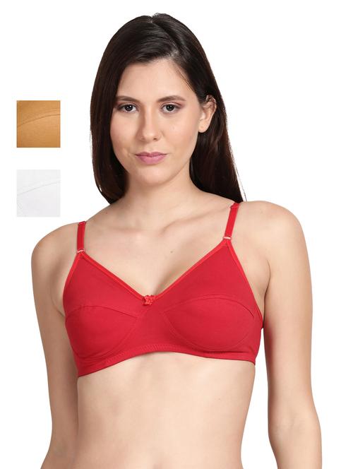 pack of 3 solid t-shirt bra - 18584724 - Very Small Image - 1