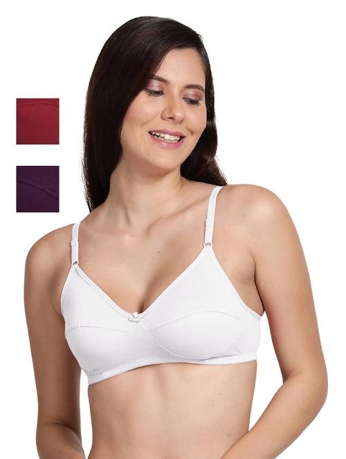 pack of 3 solid t-shirt bra - 18584729 - Very Small Image - 1