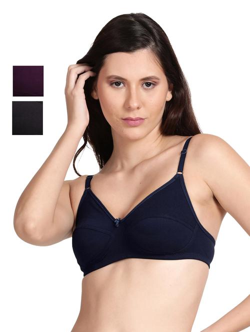 pack of 3 non padded bra - 18584755 - Very Small Image - 1