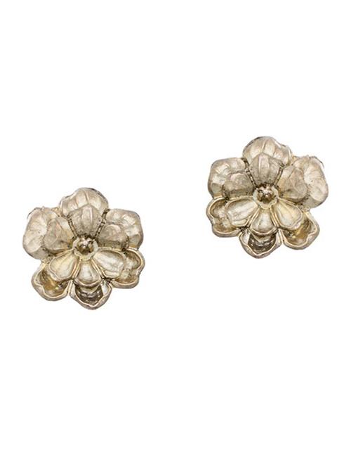 gold metal studs earring - 18585023 - Very Small Image - 1