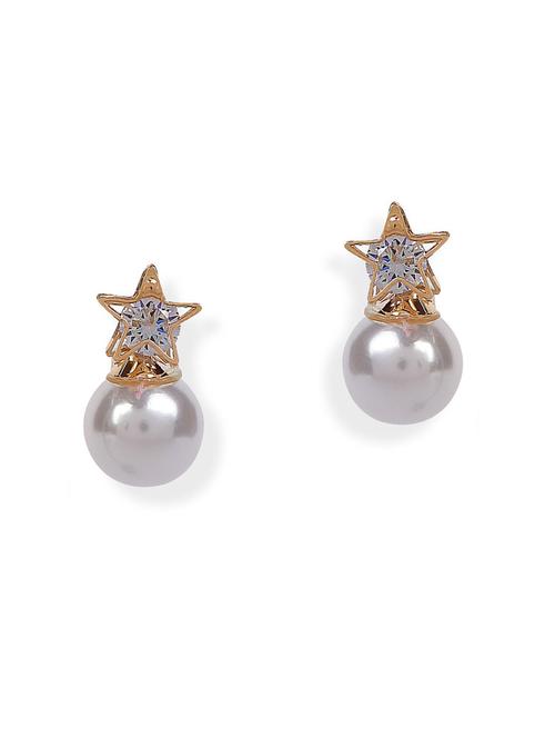 gold metal studs earring - 18585033 - Very Small Image - 1