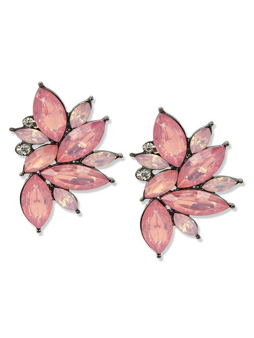 pink metal studs earring - 18585082 - Very Small Image - 1
