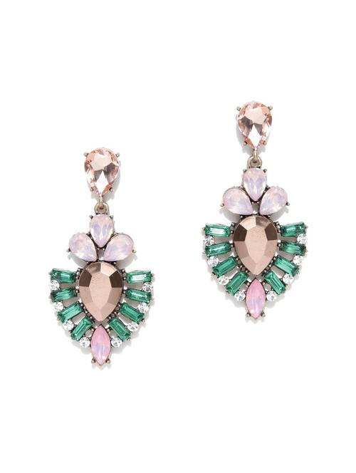 multi colored metal chandballi earring - 18585121 - Very Small Image - 1