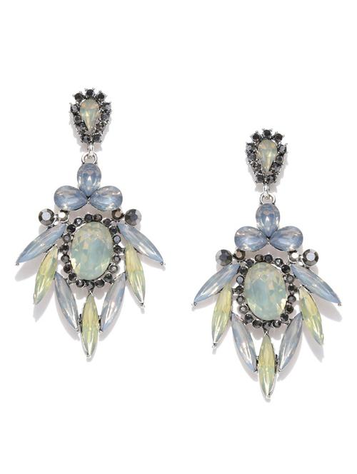 multi colored metal drop earring - 18585140 - Very Small Image - 1