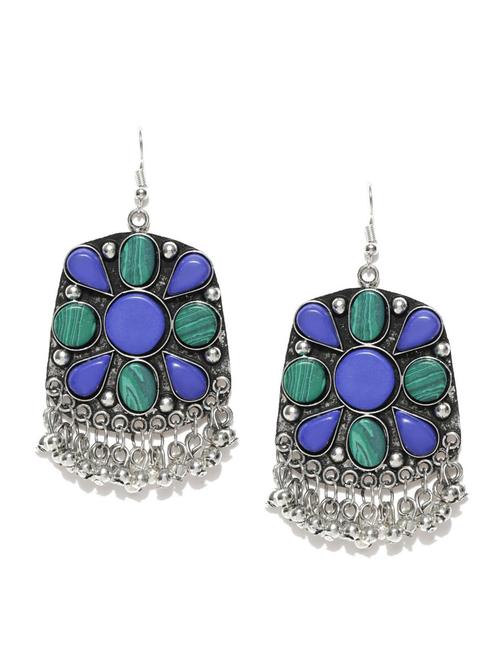 multi colored metal drop earring - 18585174 - Very Small Image - 1
