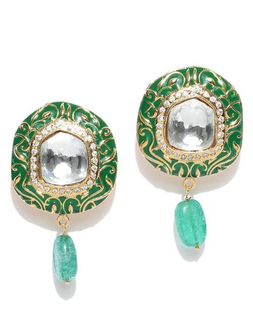 multi colored metal drop earring - 18585231 - Very Small Image - 1