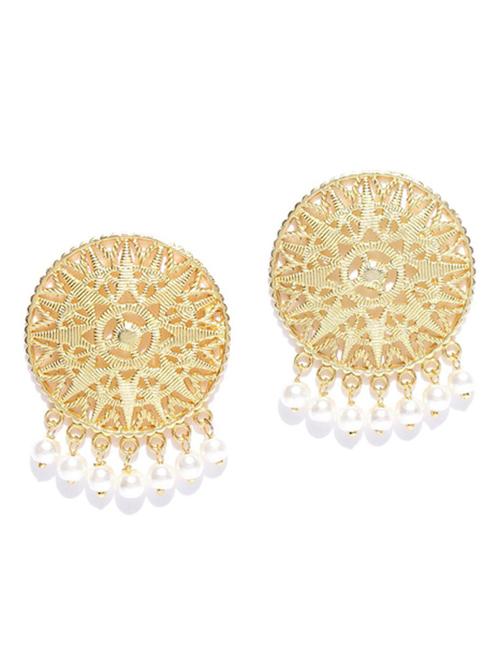 gold metal drop earring - 18585239 - Very Small Image - 1