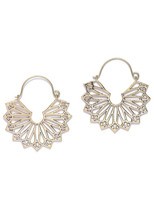 gold metal drop earring - 18585263 - Very Small Image - 1