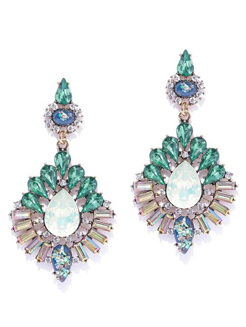 multi colored metal drop earring - 18585278 - Very Small Image - 1