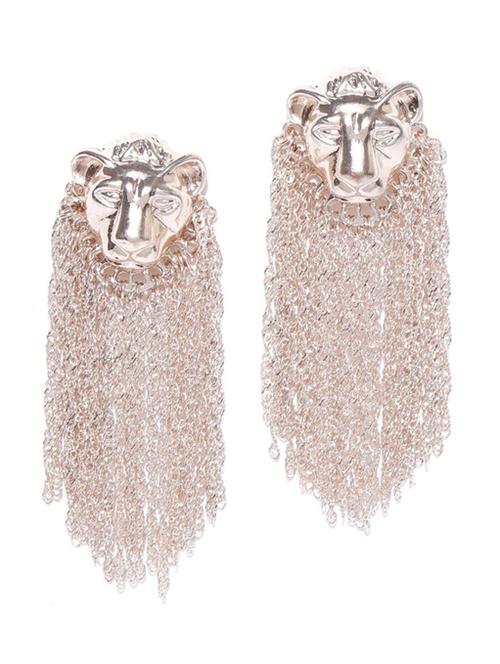 gold metal drop earring - 18585297 - Very Small Image - 1