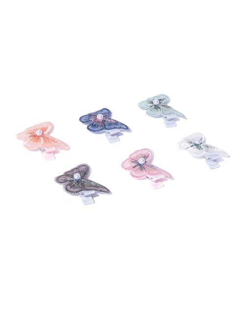set of 6 multi butterfly hair clips - 18585317 - Very Small Image - 1