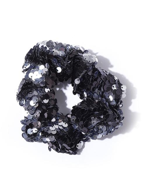 blueberry black sequin embellished scrunchies - 18585335 - Very Small Image - 1