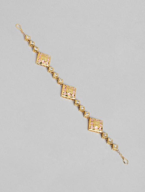 gold plated maatha patti - 18585396 - Very Small Image - 1