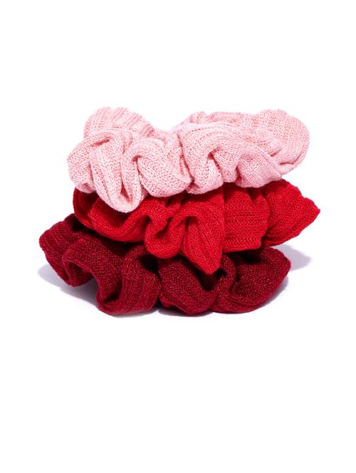 blueberry set of 3 multi colour scrunchies - 18585440 - Very Small Image - 1