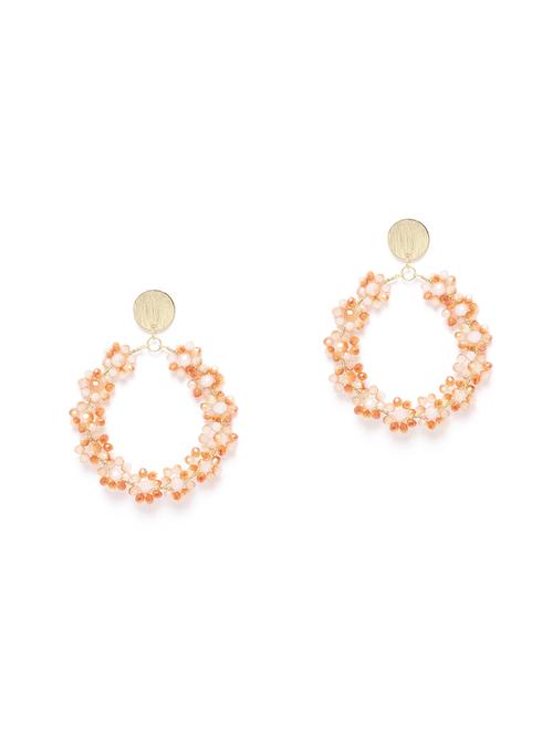 orange brass drop earring - 18585755 - Very Small Image - 1