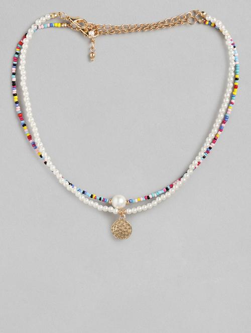 multi colored metal choker necklace - 18585842 - Very Small Image - 1