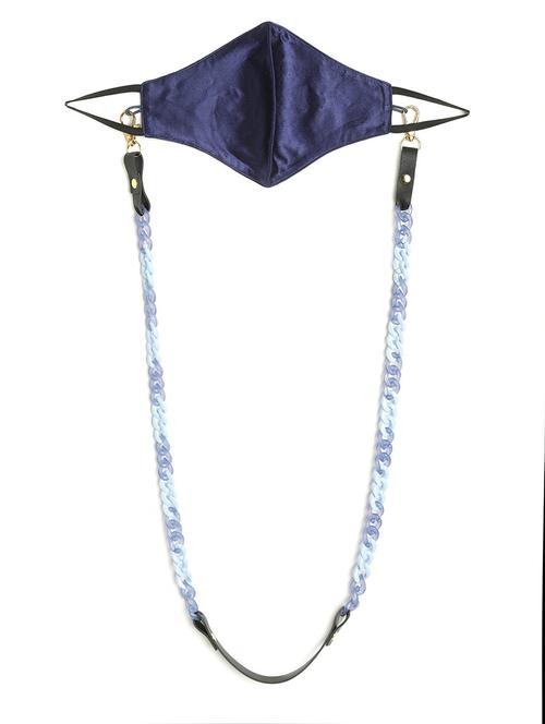 navy blue reusable face mask chain - 18585874 - Very Small Image - 1