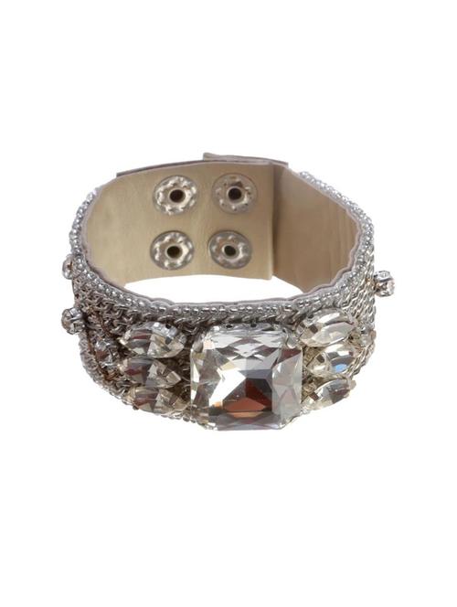 silver fur bangle bracelet - 18585936 - Very Small Image - 1