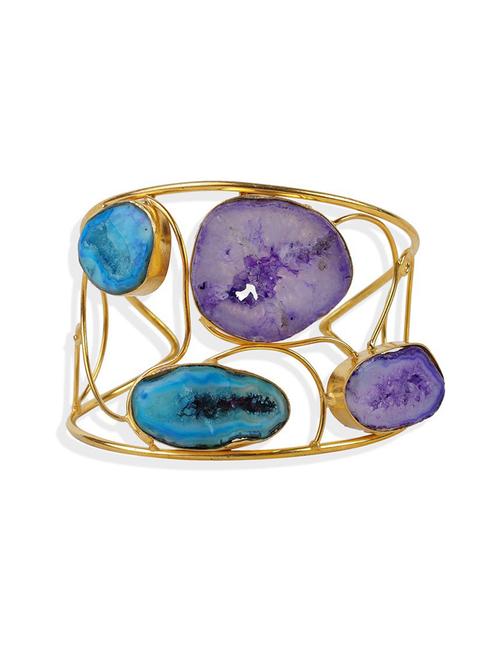 gold metal cuffs bracelet - 18585966 - Very Small Image - 1