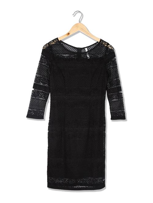 round neck a-line bodycon dress - 18586259 - Very Small Image - 1