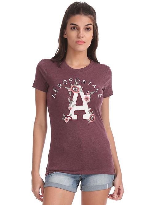 round neck typographic tee - 18586816 - Very Small Image - 1