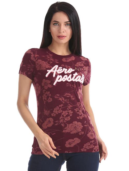 round neck printed regular tee - 18586881 - Very Small Image - 1
