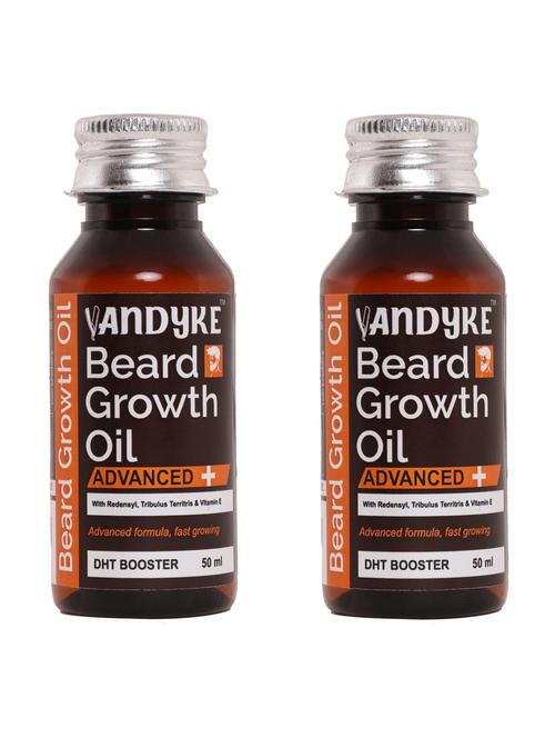 advanced beard oil for faster beard growth - 50ml x 2 hair oil - 18586918 - Very Small Image - 1