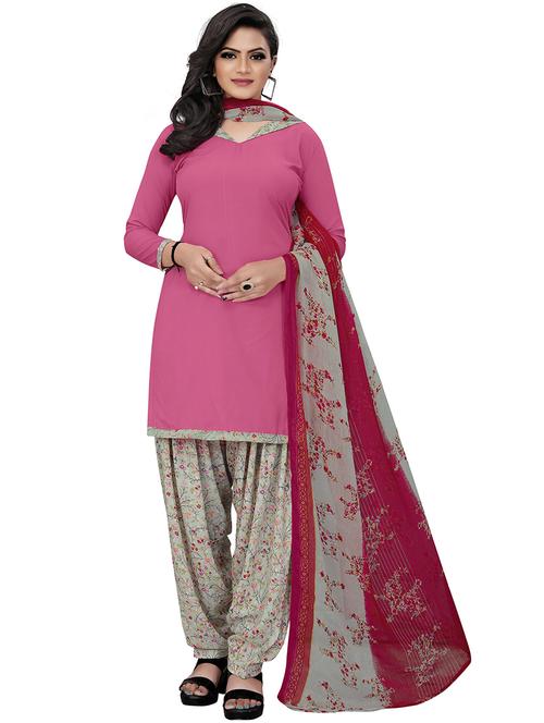 printed unstitched suit set - 18587392 - Very Small Image - 1