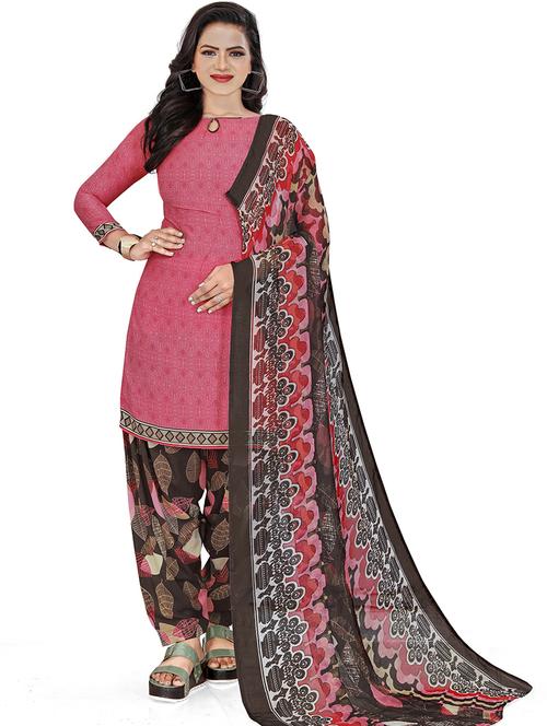 printed unstitched suit set - 18587421 - Very Small Image - 1