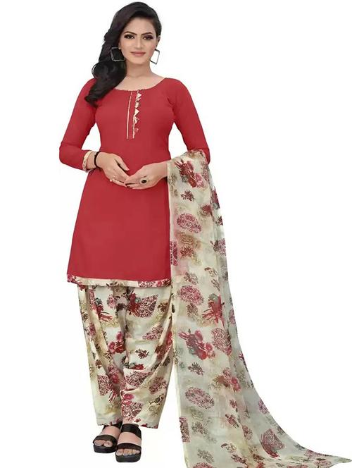 printed unstitched suit set - 18587451 - Very Small Image - 1
