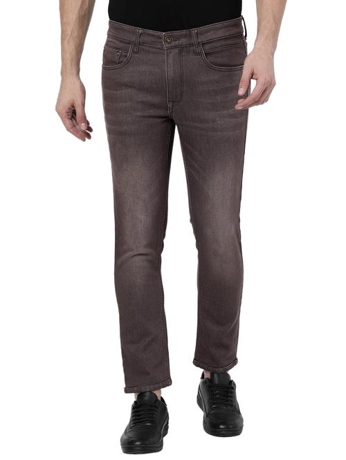 brown light washed denim jean - 18588491 - Very Small Image - 1