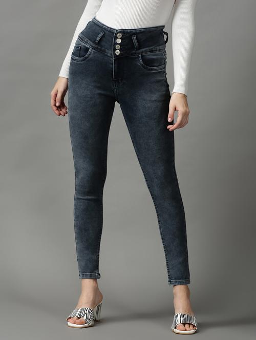 high rise denim jean - 18589122 - Very Small Image - 1