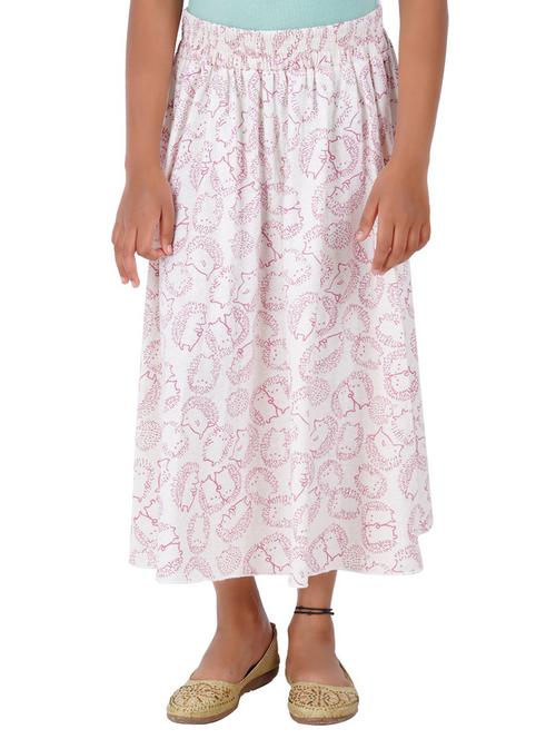 girls high rise printed skirt - 18589233 - Very Small Image - 1