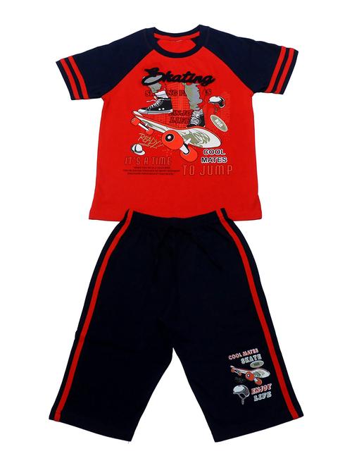 boys printed full length set - 18589340 - Very Small Image - 1