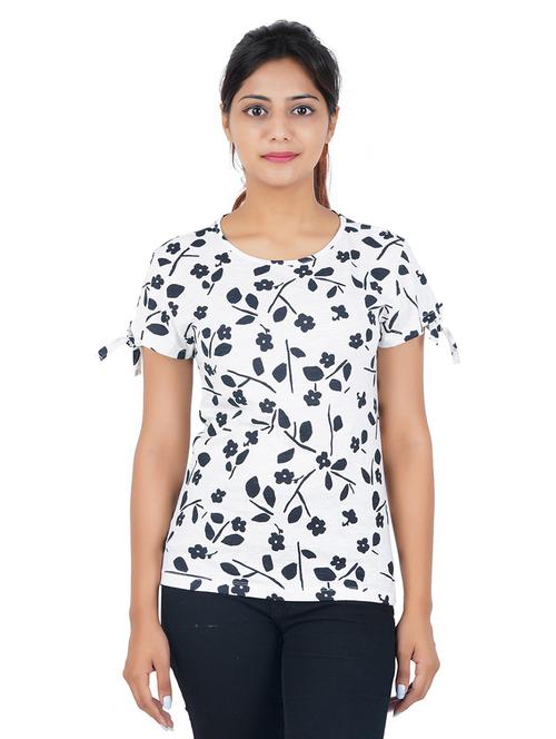 round neck printed tee - 18589437 - Very Small Image - 1