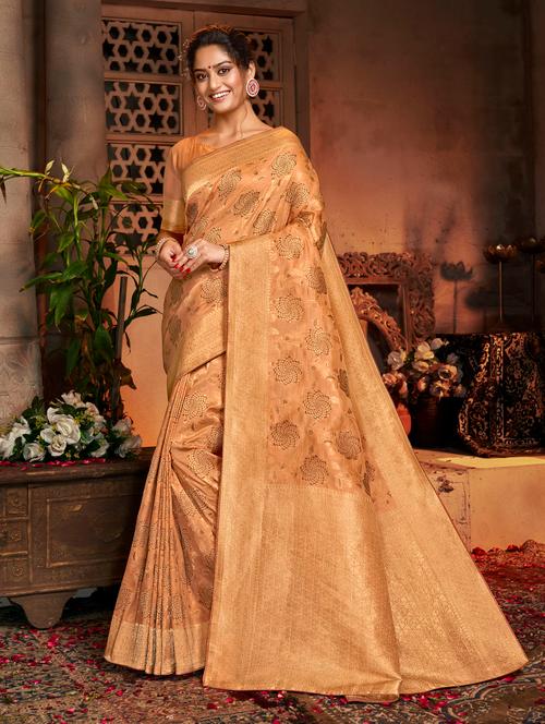self design kanjivaram saree - 18589741 - Very Small Image - 1