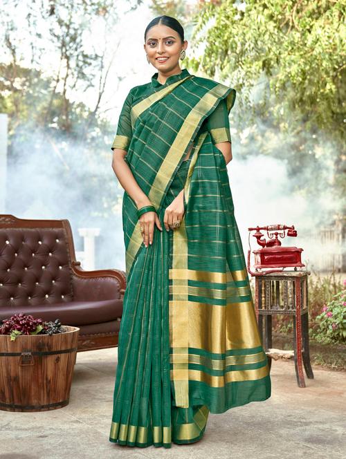 self design kanjivaram saree - 18589801 - Very Small Image - 1