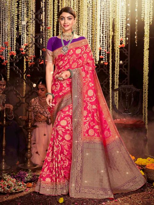 self design kanjivaram saree - 18589815 - Very Small Image - 1