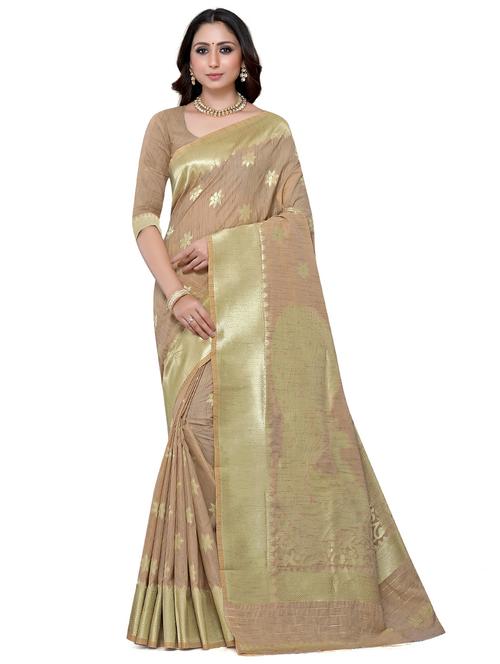 zari work banarasi saree with blouse - 18590742 - Very Small Image - 1
