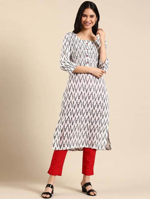 women's straight kurta - 18591168 - Very Small Image - 1