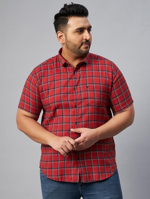 mens checks casual shirt - 18591396 - Very Small Image - 1