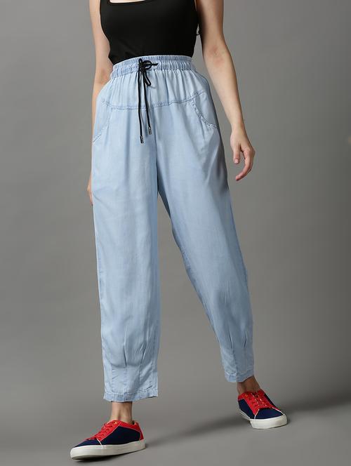 drawstring waist solid jogger - 18591561 - Very Small Image - 1