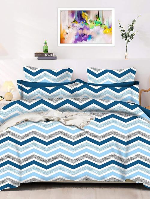 floral print double bedsheet with stylish pillow covers - 18591694 - Very Small Image - 1