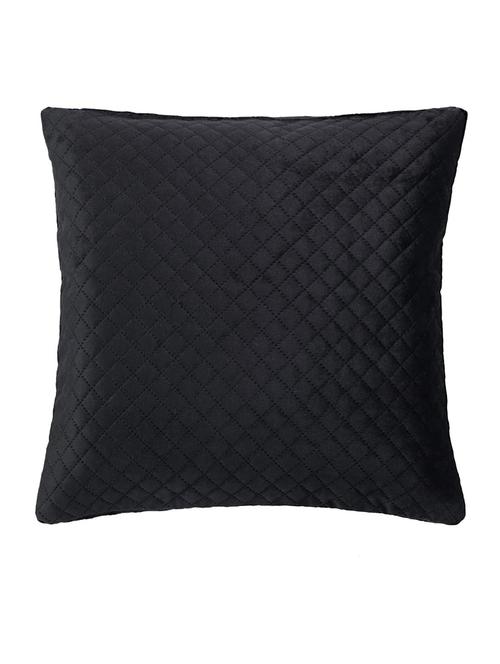 set of 2 jet black solid cushion cover 16'' x 16'' - 18591727 - Very Small Image - 1