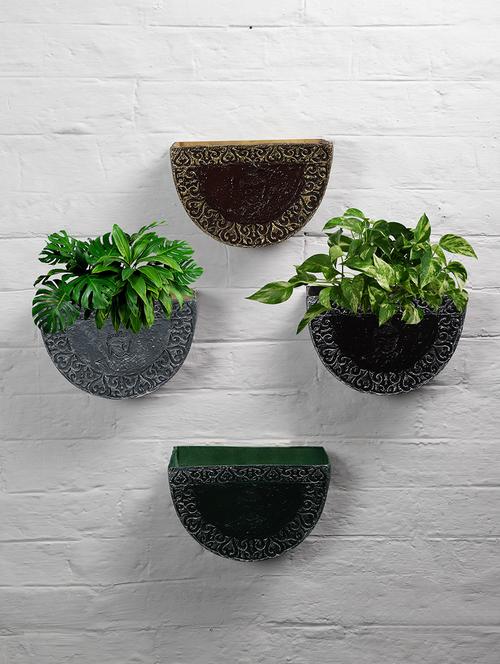 u shape multi color and texture design half circle plant hangers indoor & outdoor set of 4 - 18591759 - Very Small Image - 1