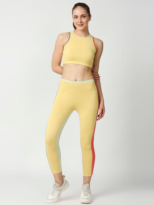 yellow coloured active wear set - 18592966 - Very Small Image - 1