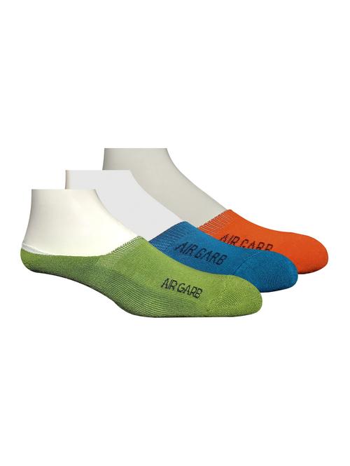 pack of 3 no show printed socks - 18594697 - Very Small Image - 1